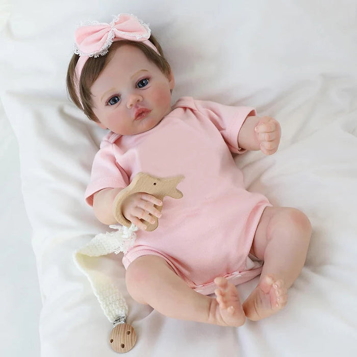 Bebê Reborn de Silicone Sabrina