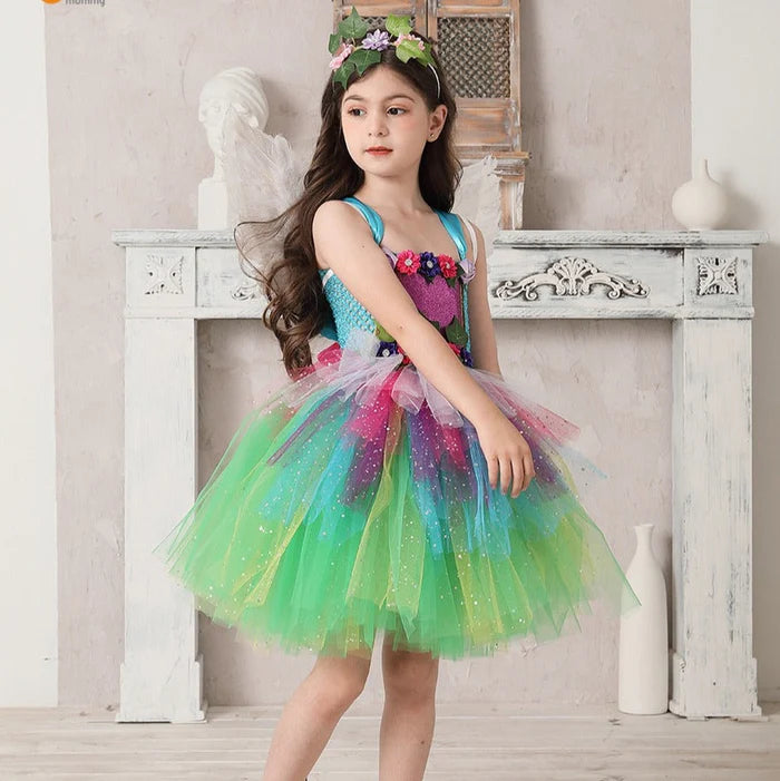 Fantasia Infantil Fada Arco Íris