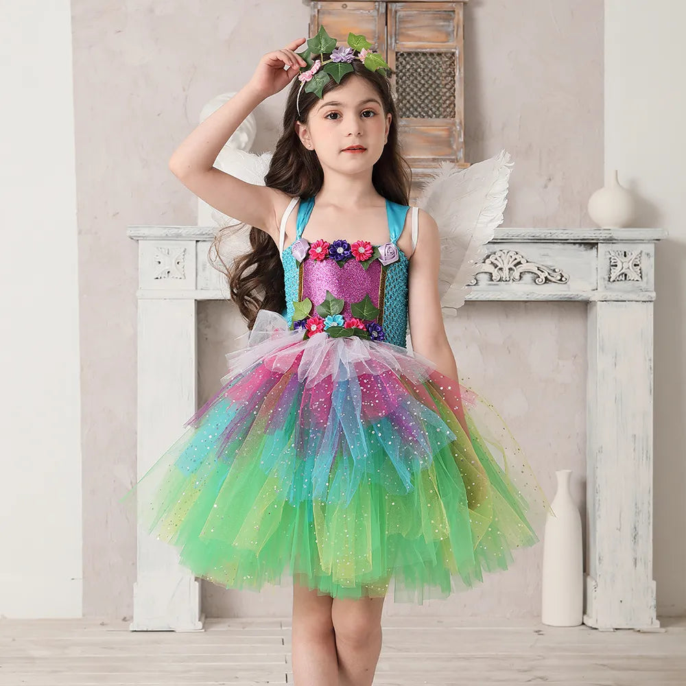 Fantasia Infantil Fada Arco Íris