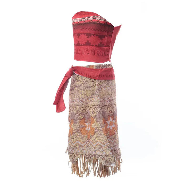 Fantasia Infantil Moana com Acessórios