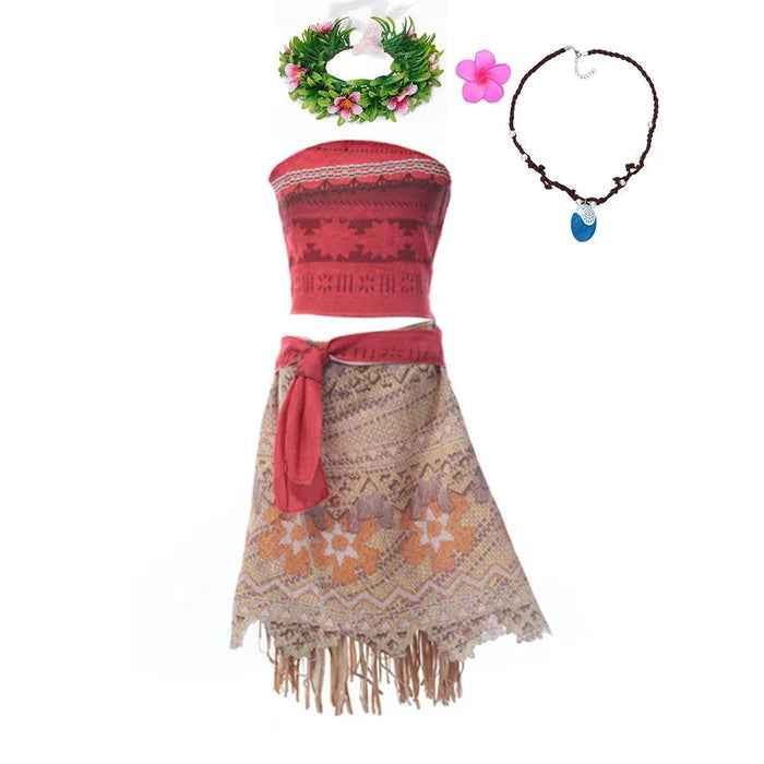 Fantasia Infantil Moana com Acessórios