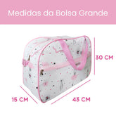 Kit Bolsa Maternidade Bailarina Rosa