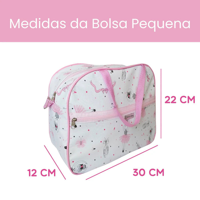 Kit Bolsa Maternidade Bailarina Rosa