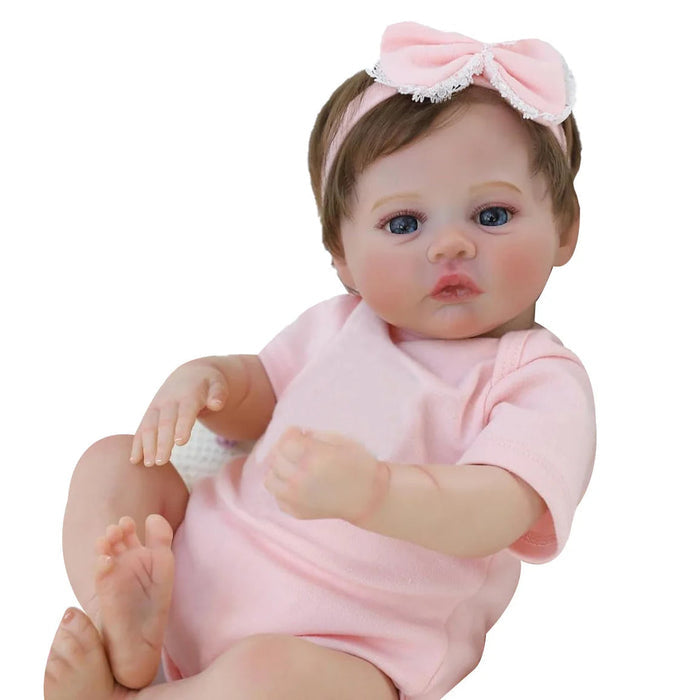 Bebê Reborn de Silicone Sabrina