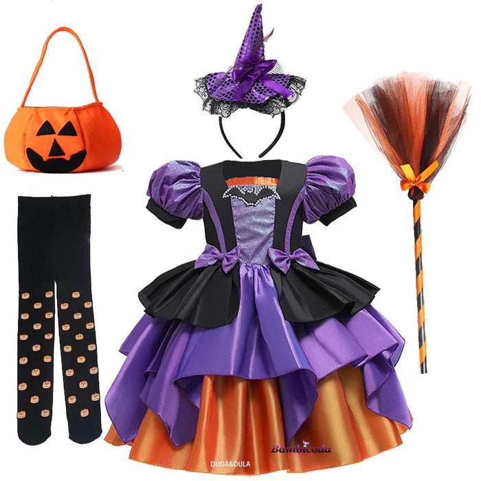 Fantasia Infantil Bruxa Abracadabra Halloween