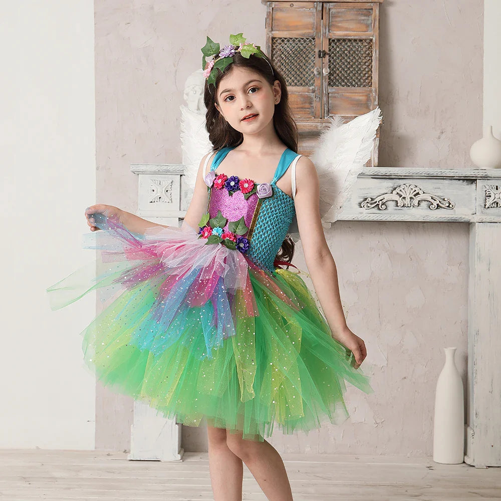 Fantasia Infantil Fada Arco Íris