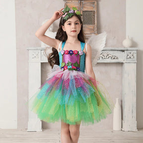 Fantasia Infantil Fada Arco Íris