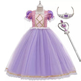 Fantasia Infantil Princesa da Torre – Inspirada na Rapunzel
