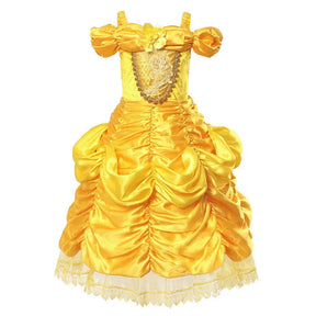 Fantasia Infantil Princesa Dourada – Inspirada na Bela