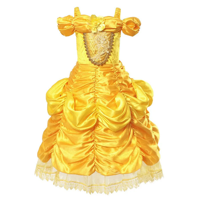 Fantasia Infantil Princesa Dourada – Inspirada na Bela