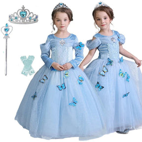 Fantasia Infantil Vestido Cinderela - Baile Real