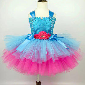 Fantasia Infantil Vestido Poppy Trolls