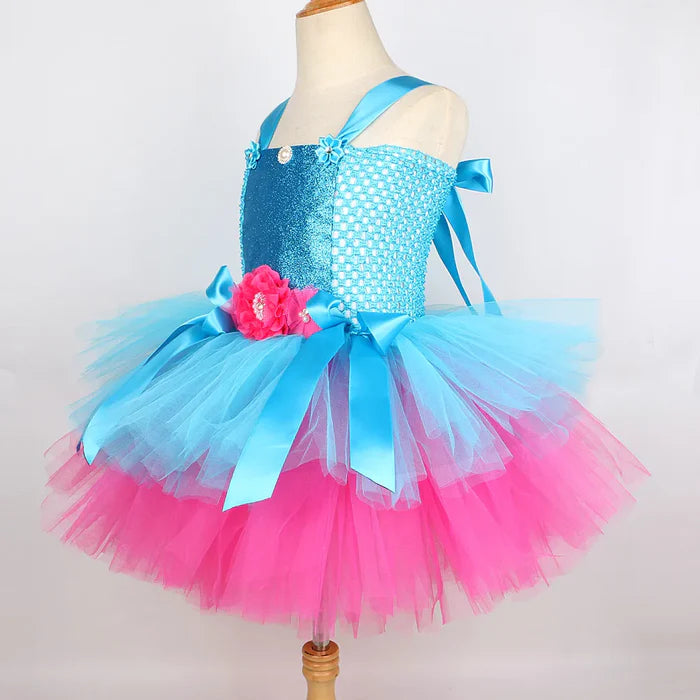 Fantasia Infantil Vestido Poppy Trolls