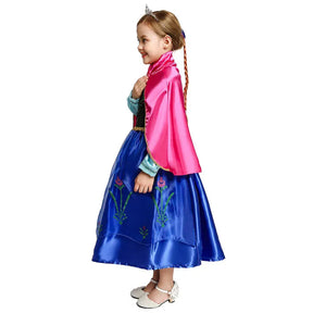 Fantasia Infantil Vestido Princesa Anna