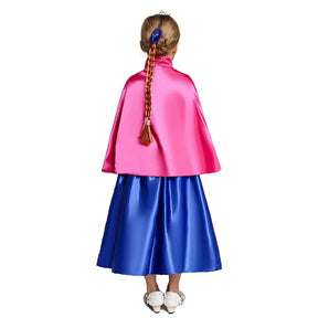 Fantasia Infantil Vestido Princesa Anna
