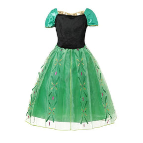 Fantasia Infantil Vestido Princesa Anna Coroação